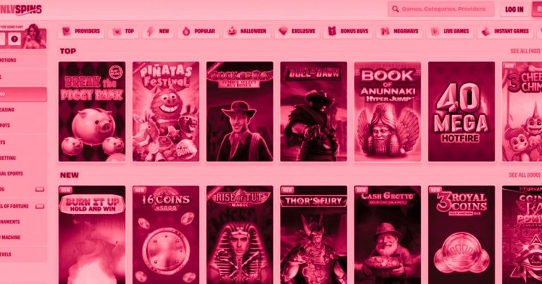 Only Spins Casino Spielangebot im Check – 11.000 Spiele, 98 Provider und was davon taugt