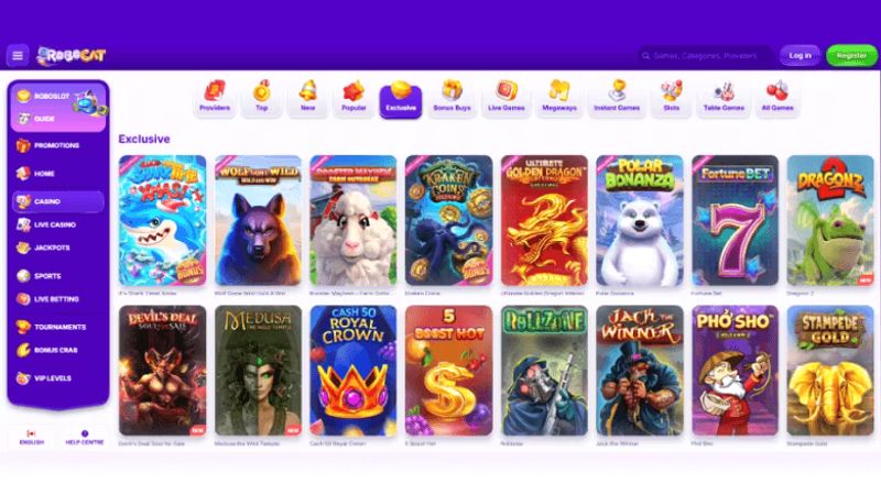 Robocat Casino Spiele